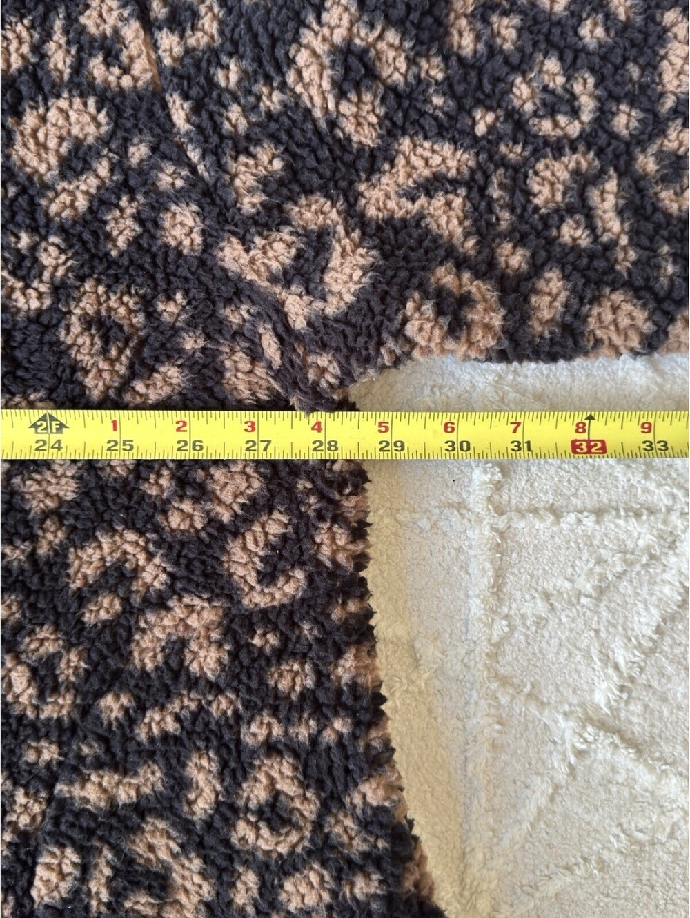 Koolaburra by UGG Womens 1X Leopard Sherpa Fleece Quarter Zip Pullover Plus Size - Picture 5 of 14